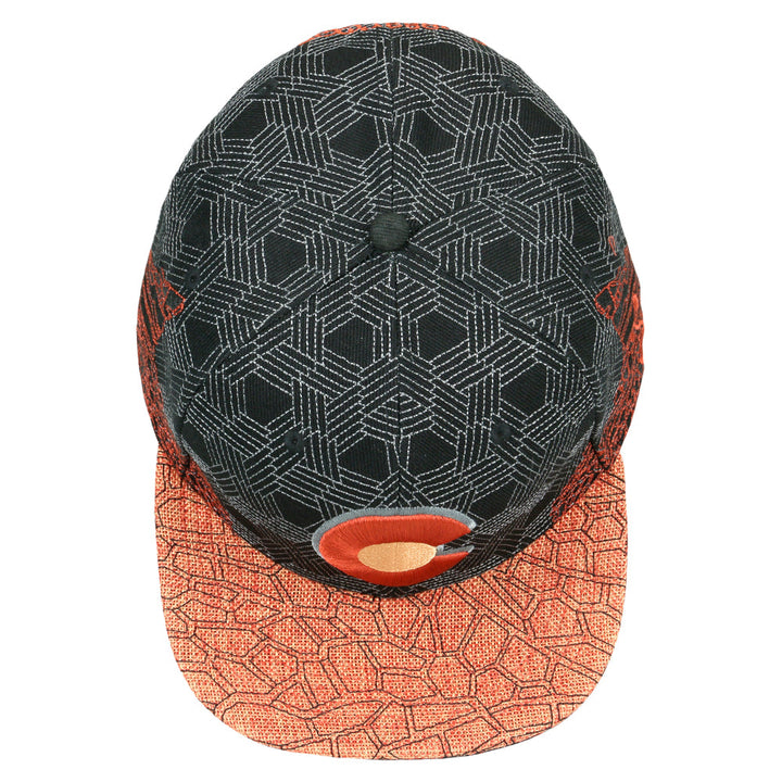 Grassroots Red Rocks Black and Red Snapback Hat