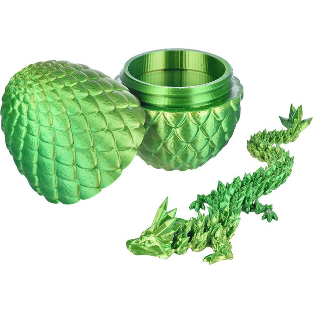 Dragon Egg Surprise 3D Printed Dragon Figurine | 11" - Headshop.com