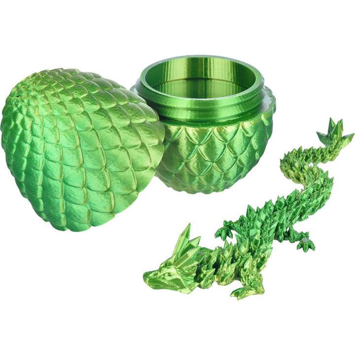 Dragon Egg Surprise 3D Printed Dragon Figurine | 11" - Headshop.com