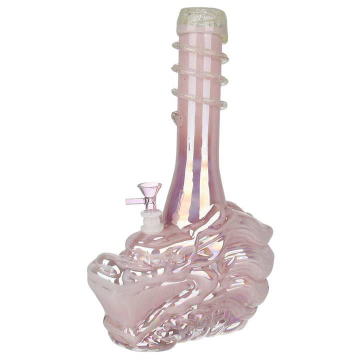 Iridescent Dragon Soft Glass Water Pipe - 14" / 14mm F - Headshop.com