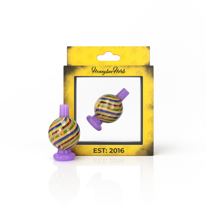 Honeybee Herb Kaleidoscope Bubble Carb Cap - Headshop.com