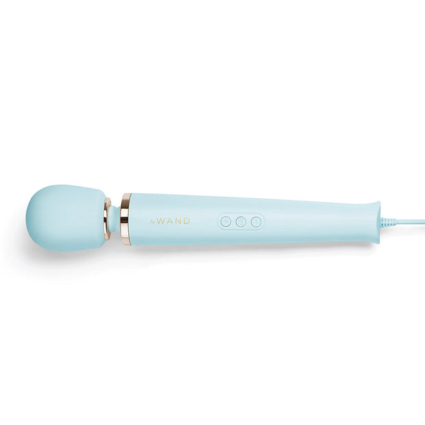 Le Wand Plug-In Vibrating Massager Sky Blue - Headshop.com