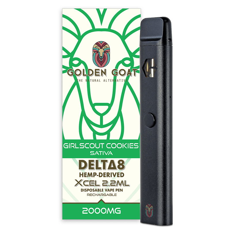 Delta-8 THC Vape Device, 2000mg, Rechargeable/Disposable - Girl Scout Cookies - Headshop.com