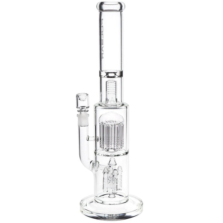 Pulsar Double Chamber Rocket Perc Chugger Glass Water Pipe - 15.25" / 14mm F