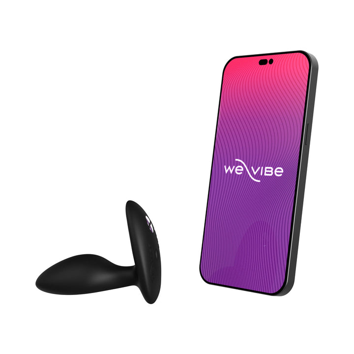 We-Vibe Ditto+ Rechargeable Remote-Controlled Silicone Vibrating Anal Plug Satin Black - Headshop.com
