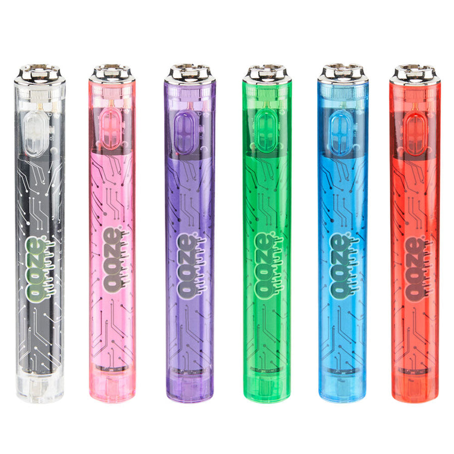 Ooze Slim Clear Series 510 Vape Battery - 400mAh - Headshop.com