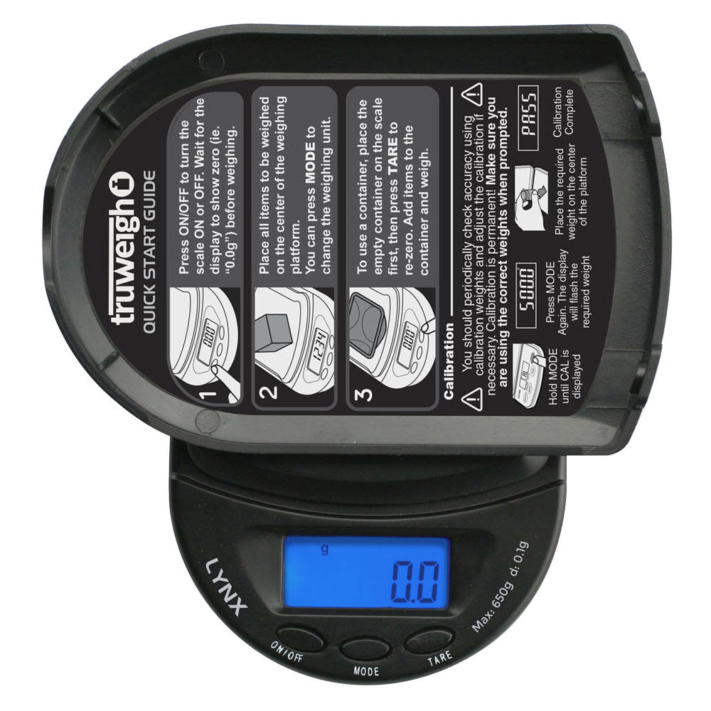 Truweigh Lynx Digital Mini Scale | 650g x 0.1g - Headshop.com