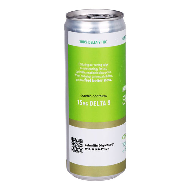 24CT CASE - Asheville Dispensary Nano Cannabis D9 Cosmic Seltzer - 12oz / 15mg / Yellow Grapefruit / Blue Lotus