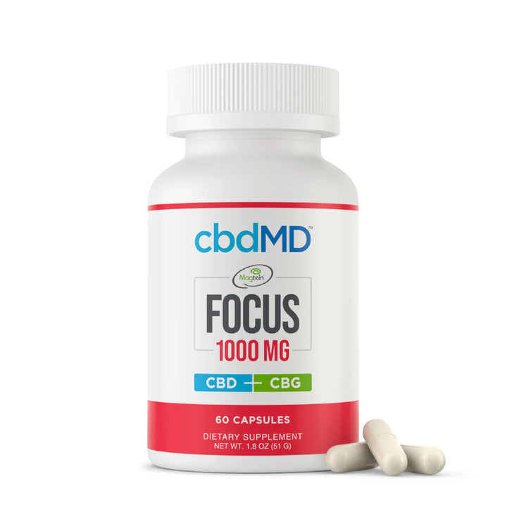 Broad Spectrum CBD Focus Capsules - 1000MG - Headshop.com