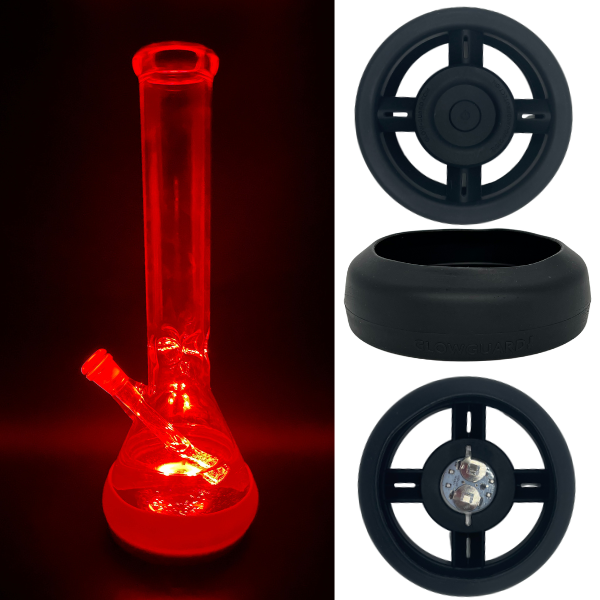 Bong Base Bumper Coin Battery 4.25in-6in Bases Silicone Fits Variety of Shapes - Headshop.com