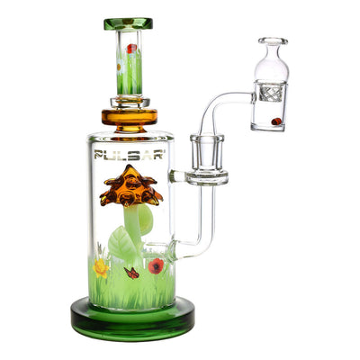 Pulsar The Power Of Flower Dab Rig Set w/ Carb Cap | 9" | 14mm F - Headshop.com