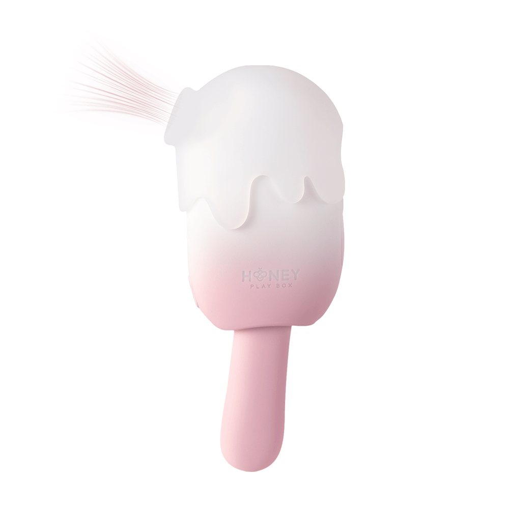Honey Play Box Bite Me Sucking Tapping & Vibrating Cream Pop Stimulator - Headshop.com