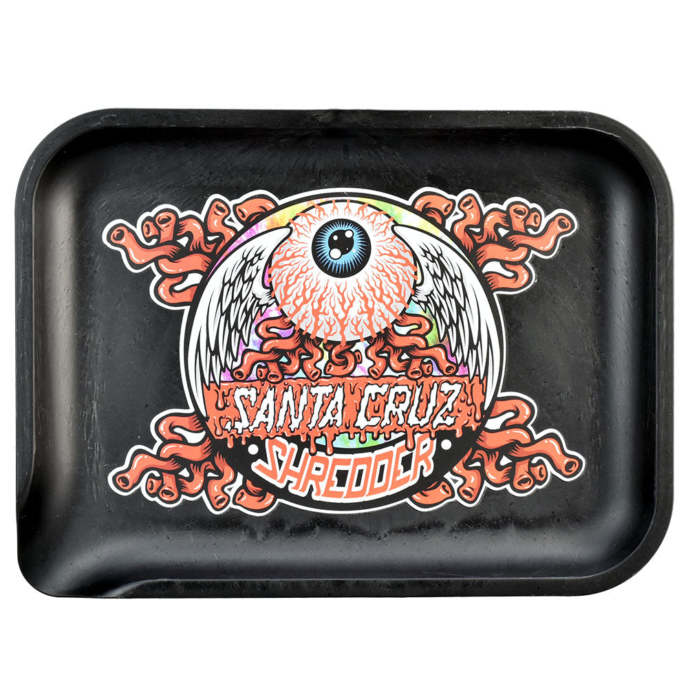 Santa Cruz Shredder Hemp Tray -7.75"x5.75"/Flying Eye Ball - 16PC DISP - Headshop.com