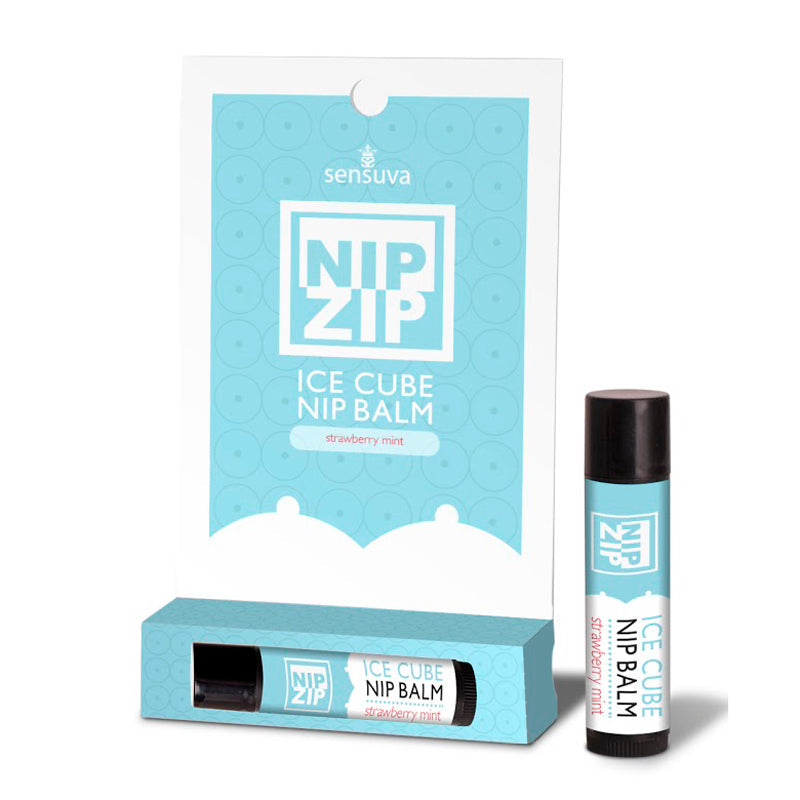 Sensuva Nip Zip Ice Cube Nipple Balm Strawberry Mint - Headshop.com