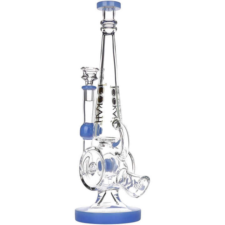 Lookah Glass Ray Gun Recycler Water Pipe - 12.5" / 14mm F / Colors Vary - Headshop.com