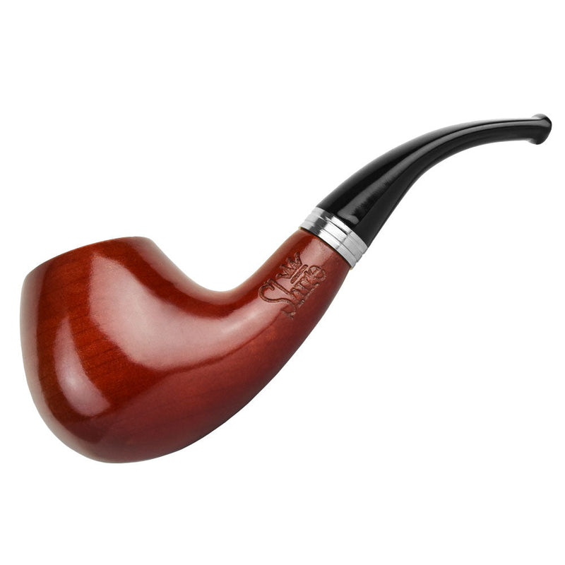 Pulsar Shire Pipes Bent Apple Cherry Wood Tobacco Pipe - Headshop.com