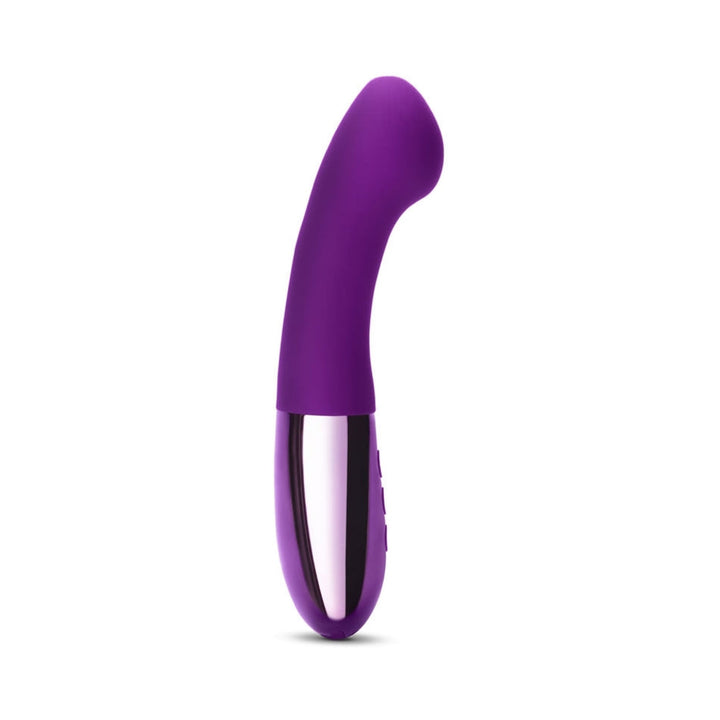 Le Wand Gee Rechargeable Silicone G-Spot Targeting Vibrator Dark Cherry - Headshop.com