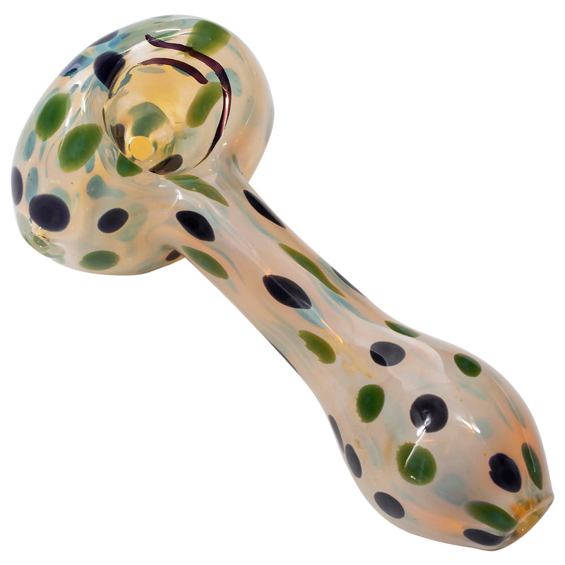 LA Pipes Polka Dot Glass Spoon Pipe - Headshop.com