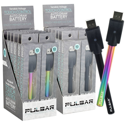 Pulsar VV Auto-Draw 510 Battery & Charger | 280mAh | 12pc Display - Headshop.com