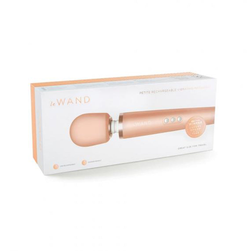 Le Wand Petite Rechargeable Vibrating Massager Rose Gold - Headshop.com