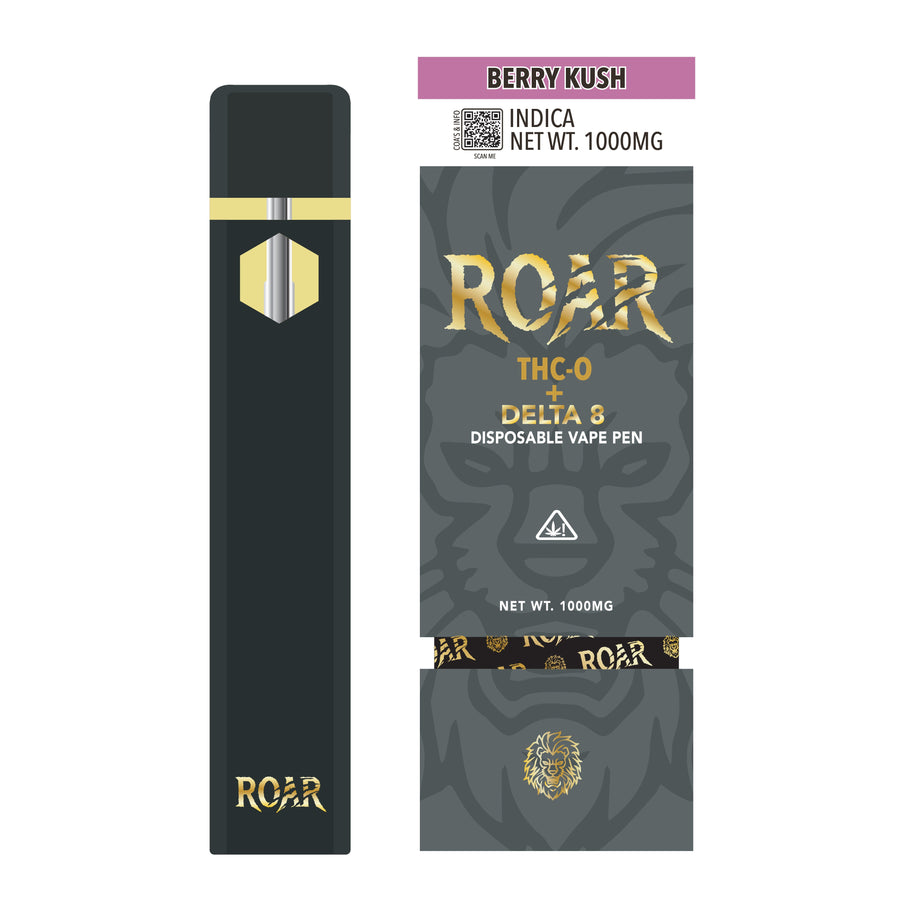 Roar 1 ML THC-P + D8 1000MG - Berry Kush - Headshop.com