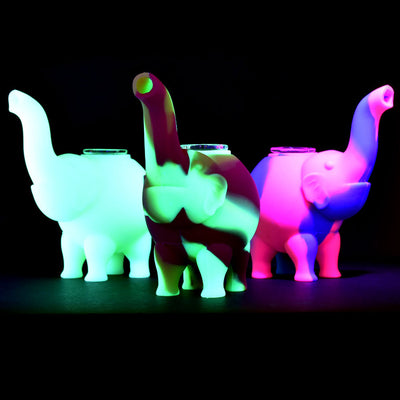 Elephant Silicone Bubbler - 4.5" / Colors Vary - Headshop.com