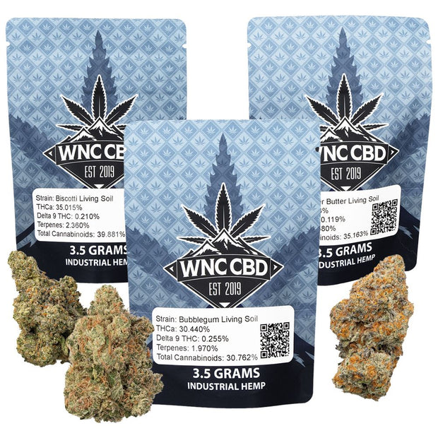 WNC High THCA Indoor Living Soil Flower | 3.5g