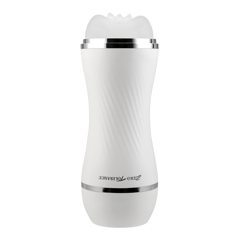 Zero Tolerance Double Dip Dual-Ended Realistic Stroker with Movie Download White - Headshop.com