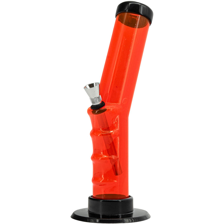 Acrylic Angled Straight Tube Bong 9-12"