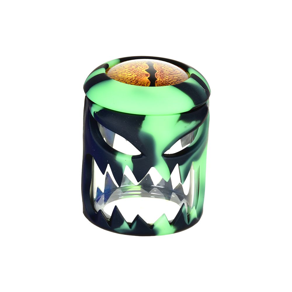 Monster Silicone on Glass Jar - 2.7"/ 80mL / 6CT - Headshop.com
