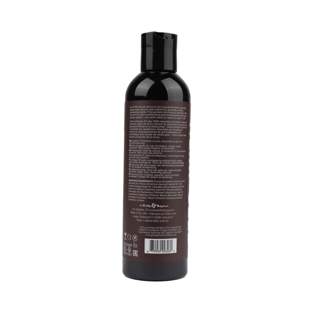 Earthly Body Hemp Seed Massage Oil Guavalava 8 oz. - Headshop.com