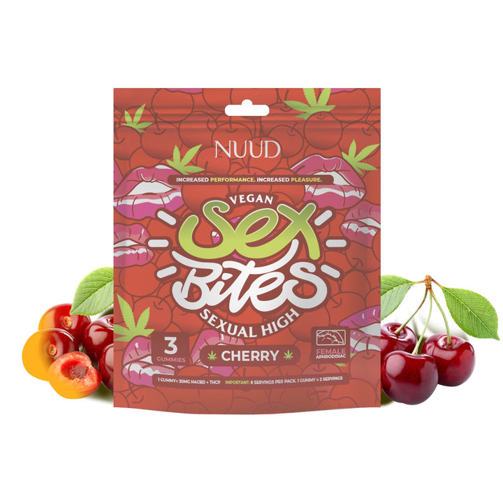 NUUD Sex Bites Female Aphrodisiac Gummies Cherry - Headshop.com