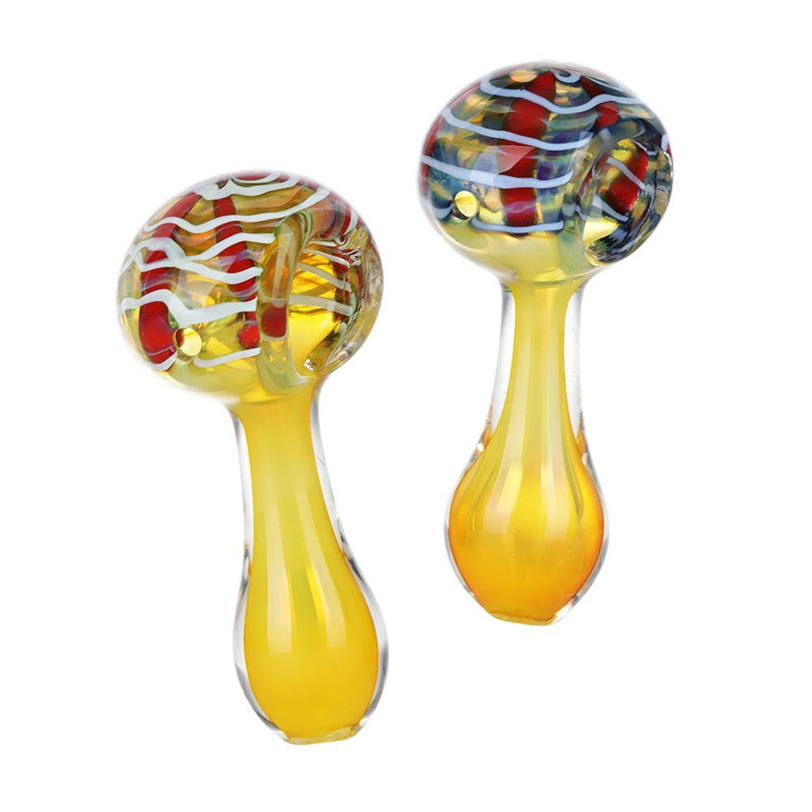 Golden Hour Glass Spoon Pipe - 3" - Headshop.com