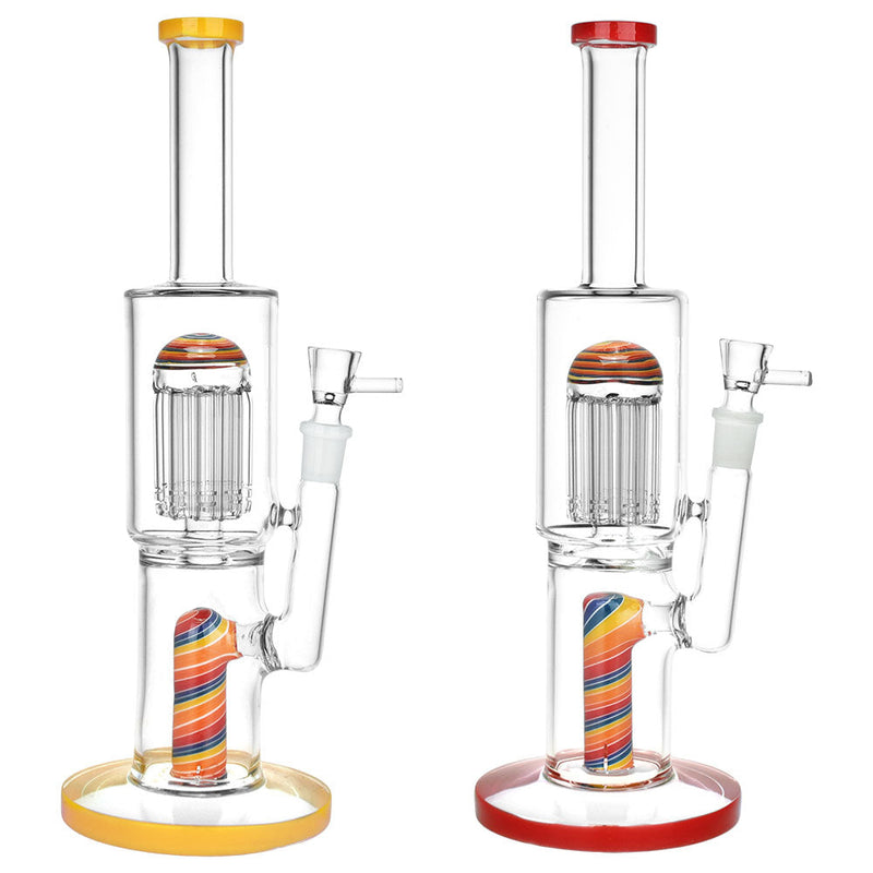 Burgeoning Bliss Glass Water Pipe - 12" / 14mm F / Colors Vary - Headshop.com