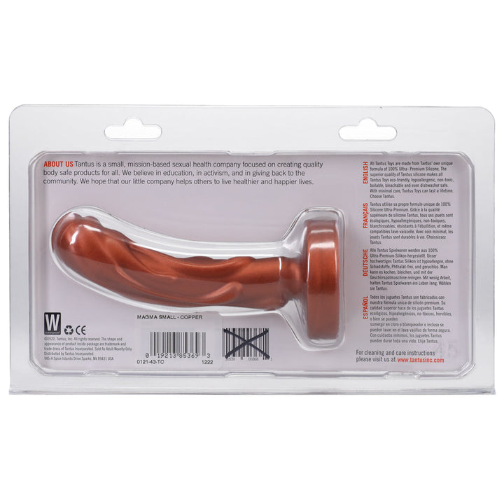 Tantus Mini Magma 5 in. Fantasy Dildo Firm Copper - Headshop.com