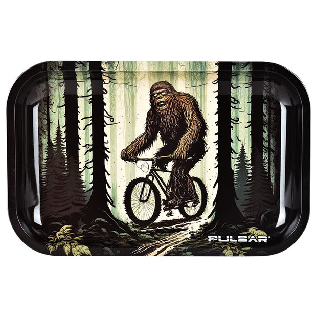Pulsar Metal Rolling Tray - Bigfoot Rides Again / 11"x7" - Headshop.com