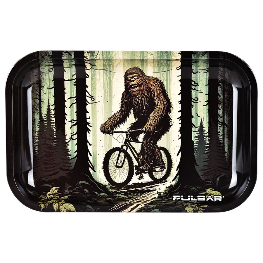 Pulsar Metal Rolling Tray - Bigfoot Rides Again / 11"x7" - Headshop.com