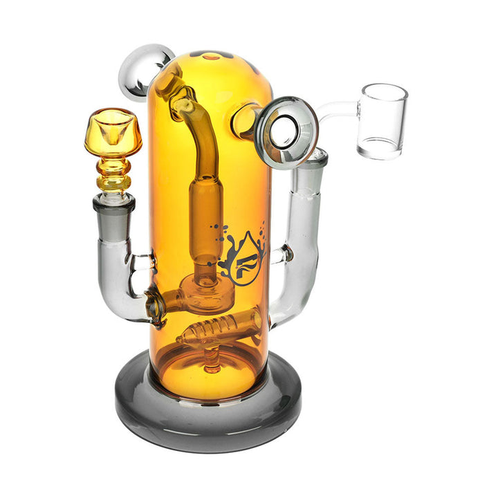 Pulsar Double Trouble Dry Pipe/Dab Rig | 8" | 14mm F - Headshop.com