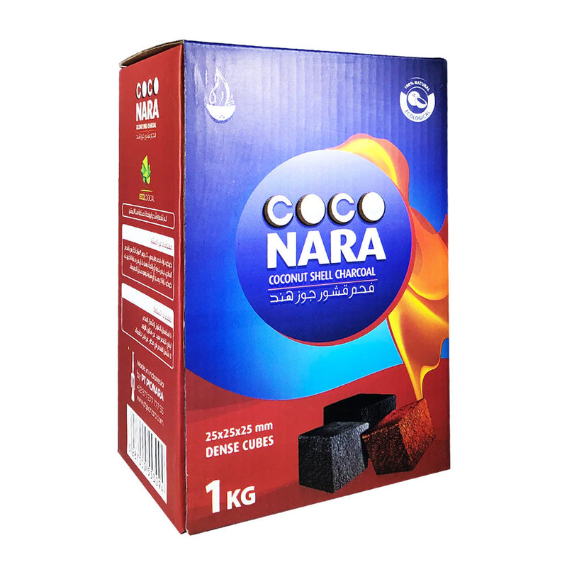 72PC BOX - Coco Nara Big Cube Hookah Charcoal - 25x25mm - Headshop.com