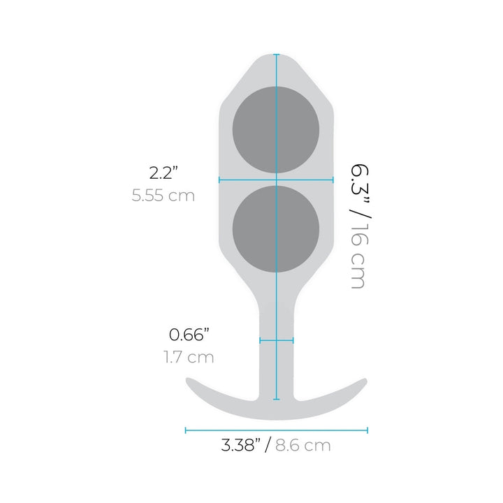 b-Vibe Snug Plug 6 Weighted Silicone Anal Plug Red - Headshop.com