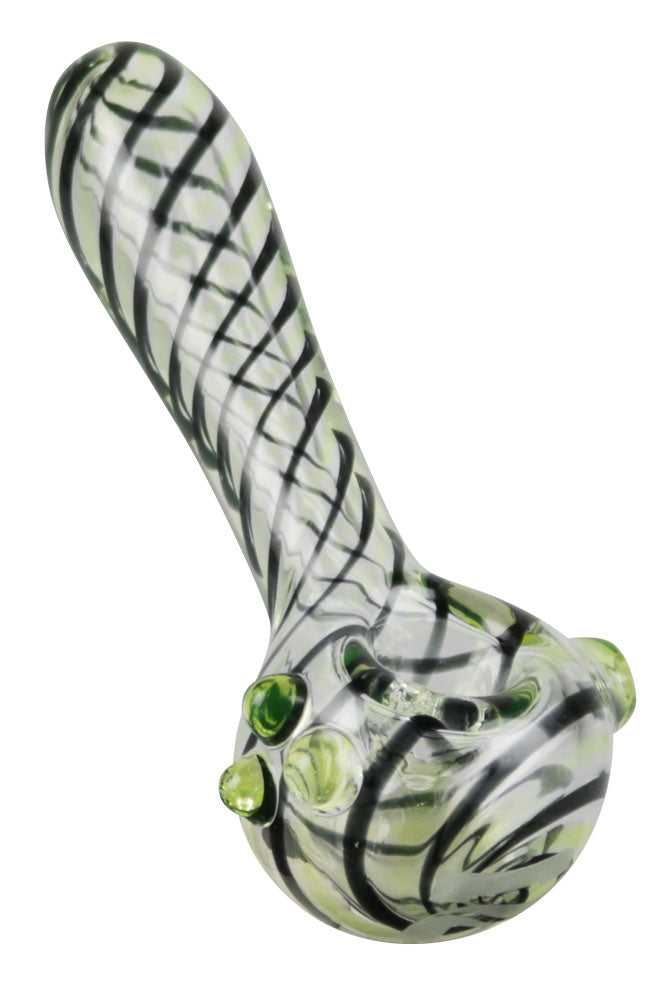 Pulsar UV Candy Stripe Spoon Pipe - 4.5" / Colors Vary - Headshop.com