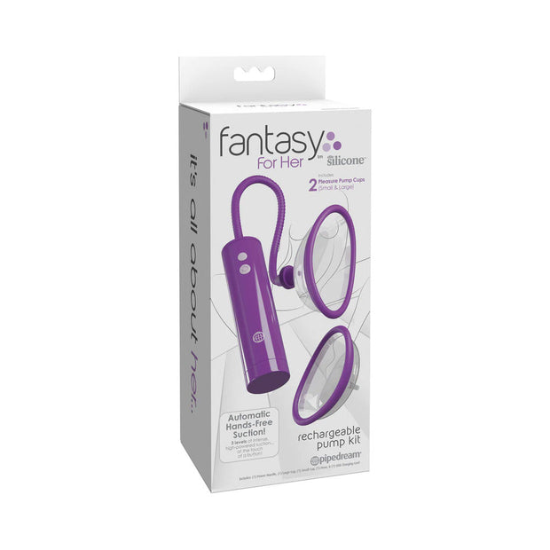 Fantasy For Her Rechargeable Pussy Pump Kit Silicone - Headshop.com