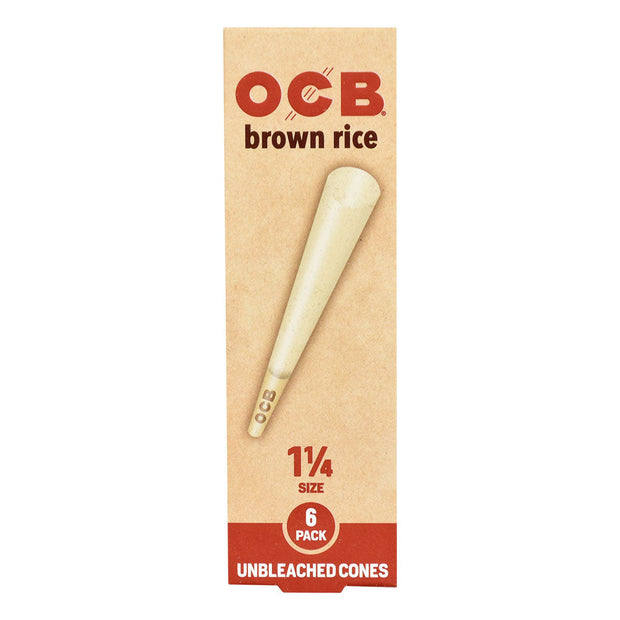 OCB Brown Rice Unbleached Cones | 24pc Display