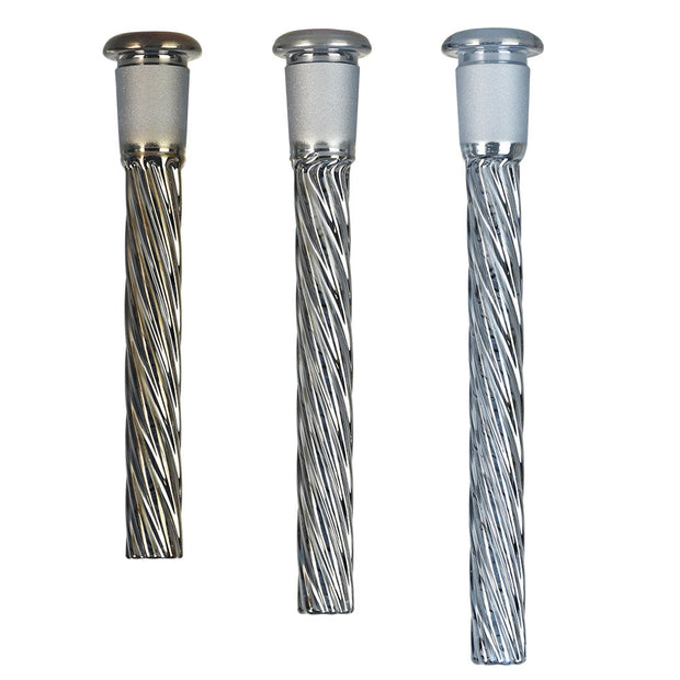 24PC DISP - Pulsar Rainbow Twist Downstem - Asst Sizes & Colors - Headshop.com