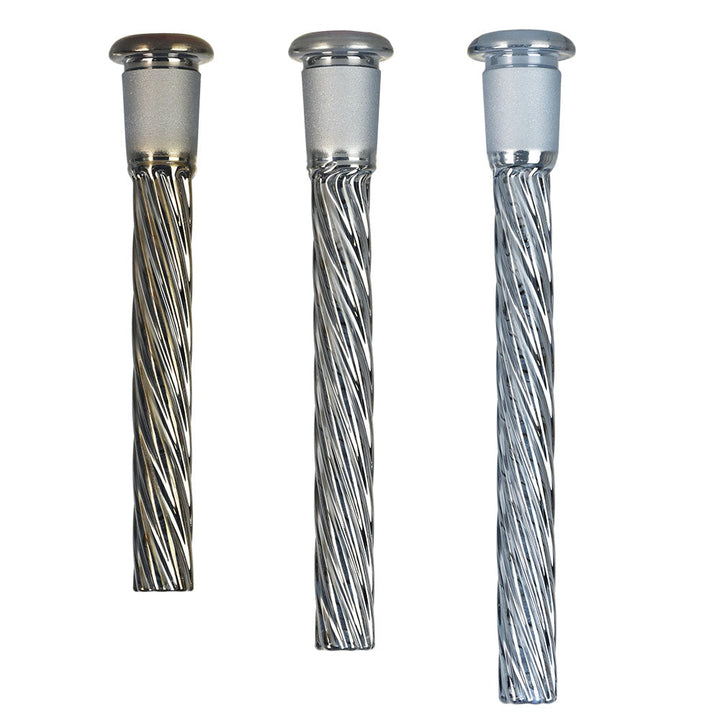 24PC DISP - Pulsar Rainbow Twist Downstem - Asst Sizes & Colors - Headshop.com