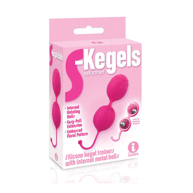 The 9's S-Kegel Silicone Kegel Balls Pink - Headshop.com