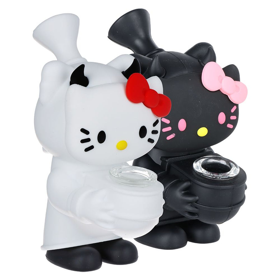 Hello Kitty Silicone Bubbler - 5.5 - Headshop.com