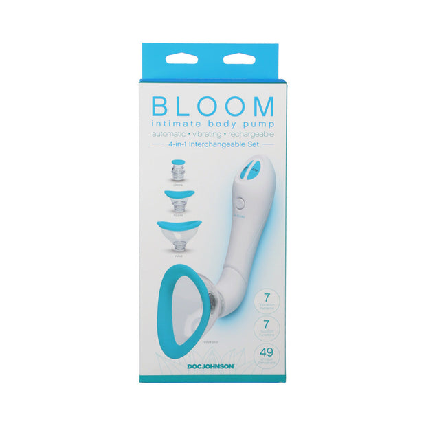 Bloom - Intimate Body Pump - Automatic - Vibrating - Rechargeable Blue/White - Headshop.com