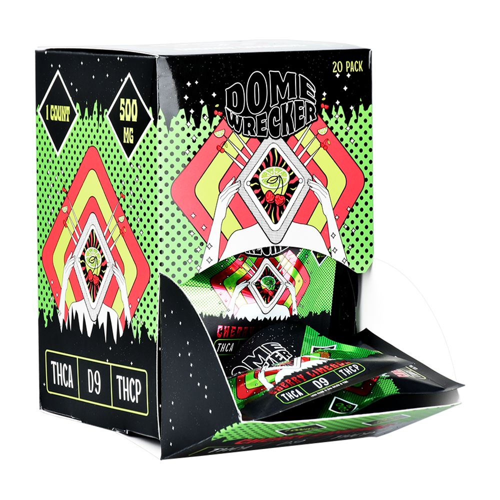 HiXotic Dome Wrecker D9+THCA+THCP Vegan Gummy | 500mg | 20pk - Headshop.com