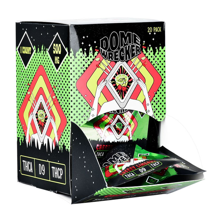 HiXotic Dome Wrecker D9+THCA+THCP Vegan Gummy | 500mg | 20pk - Headshop.com